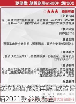 欧拉好猫参数详解_欧拉好猫2021款参数配置