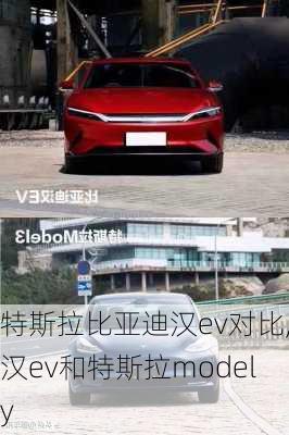 特斯拉比亚迪汉ev对比,汉ev和特斯拉modely