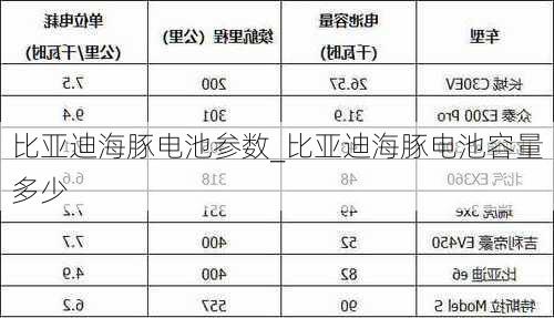 比亚迪海豚电池参数_比亚迪海豚电池容量多少