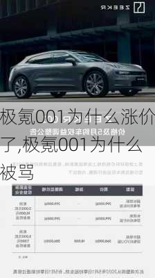 极氪001为什么涨价了,极氪001为什么被骂