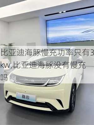 比亚迪海豚慢充功率只有3kw,比亚迪海豚没有慢充吗