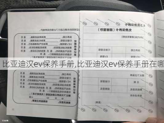 比亚迪汉ev保养手册,比亚迪汉ev保养手册在哪