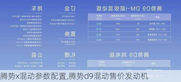 腾势x混动参数配置,腾势d9混动售价发动机