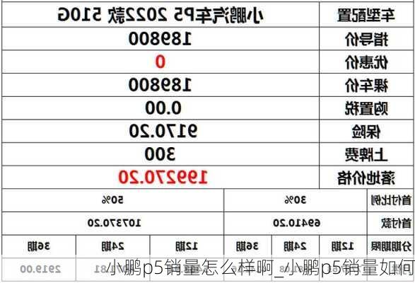 小鹏p5销量怎么样啊_小鹏p5销量如何