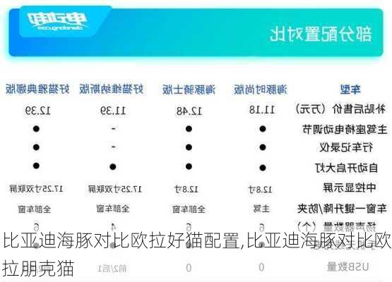 比亚迪海豚对比欧拉好猫配置,比亚迪海豚对比欧拉朋克猫