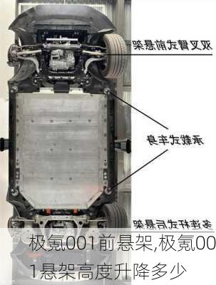 极氪001前悬架,极氪001悬架高度升降多少