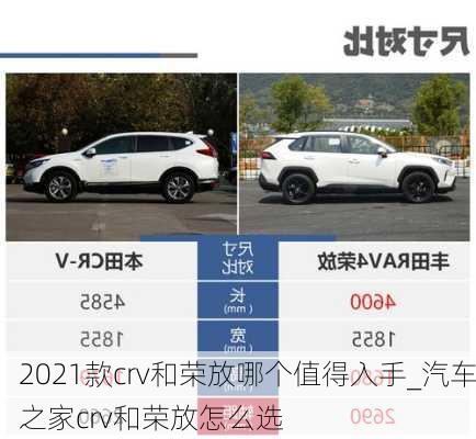 2021款crv和荣放哪个值得入手_汽车之家crv和荣放怎么选