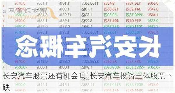 长安汽车股票还有机会吗_长安汽车投资三体股票下跌