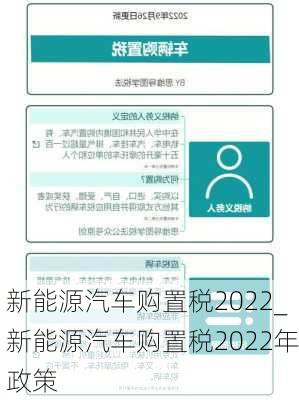 新能源汽车购置税2022_新能源汽车购置税2022年政策