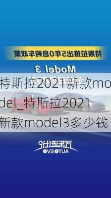 特斯拉2021新款model_特斯拉2021新款model3多少钱