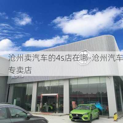 沧州卖汽车的4s店在哪-沧州汽车专卖店