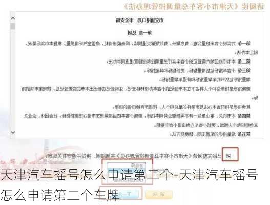 天津汽车摇号怎么申请第二个-天津汽车摇号怎么申请第二个车牌