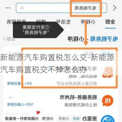新能源汽车购置税怎么交-新能源汽车购置税交不掉怎么办