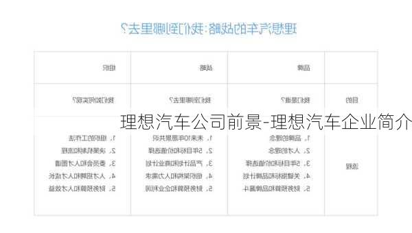 理想汽车公司前景-理想汽车企业简介