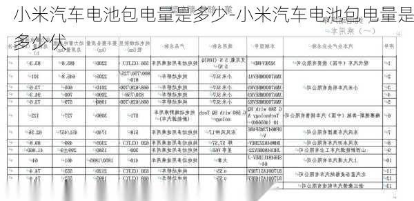 小米汽车电池包电量是多少-小米汽车电池包电量是多少伏