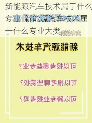 新能源汽车技术属于什么专业-新能源汽车技术属于什么专业大类