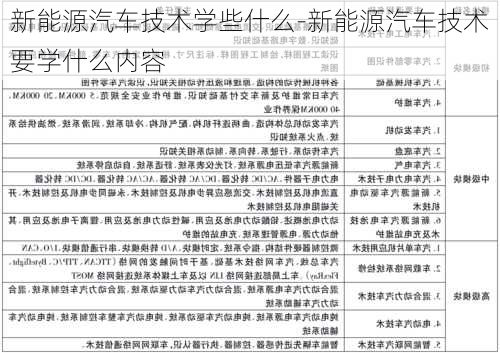 新能源汽车技术学些什么-新能源汽车技术要学什么内容