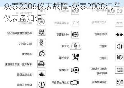 众泰2008仪表故障-众泰2008汽车仪表盘知识