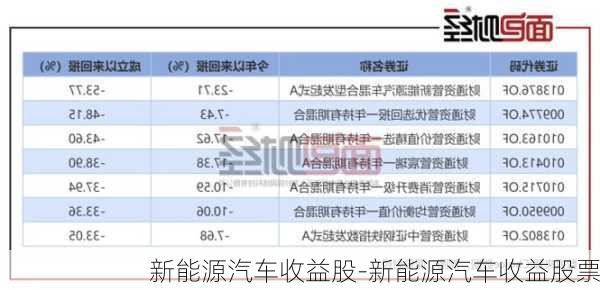 新能源汽车收益股-新能源汽车收益股票