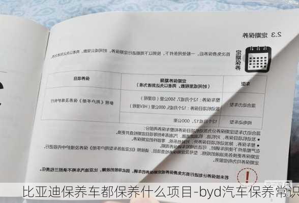 比亚迪保养车都保养什么项目-byd汽车保养常识