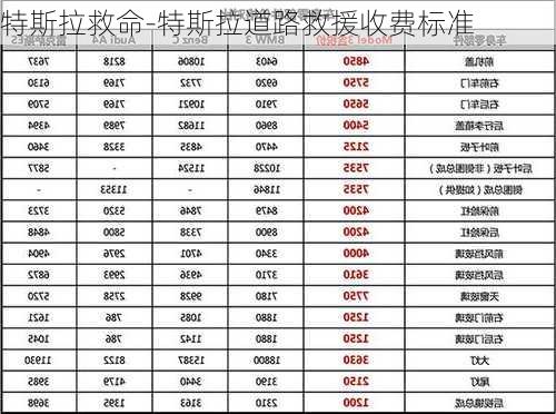 特斯拉救命-特斯拉道路救援收费标准