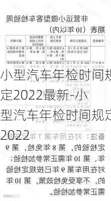 小型汽车年检时间规定2022最新-小型汽车年检时间规定2022