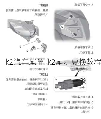 k2汽车尾翼-k2尾灯更换教程