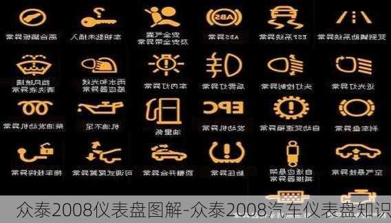 众泰2008仪表盘图解-众泰2008汽车仪表盘知识