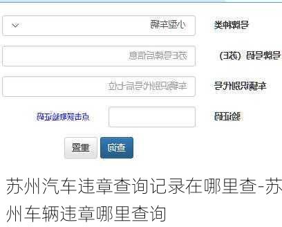 苏州汽车违章查询记录在哪里查-苏州车辆违章哪里查询