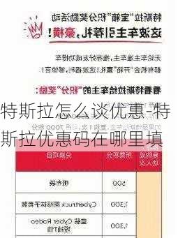 特斯拉怎么谈优惠-特斯拉优惠码在哪里填