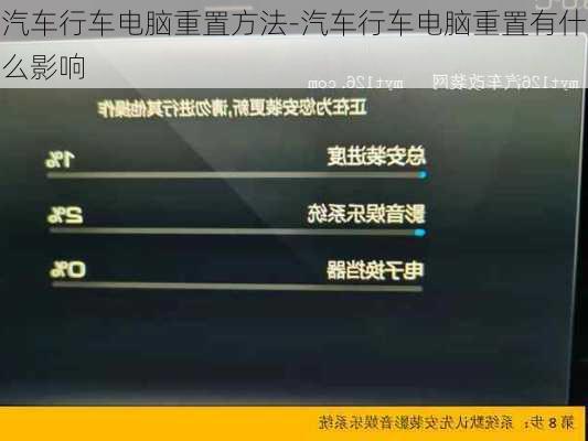 汽车行车电脑重置方法-汽车行车电脑重置有什么影响