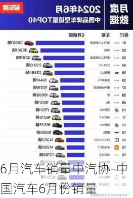 6月汽车销量中汽协-中国汽车6月份销量