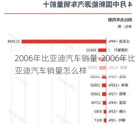 2006年比亚迪汽车销量-2006年比亚迪汽车销量怎么样