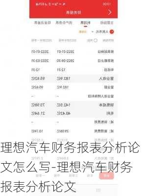 理想汽车财务报表分析论文怎么写-理想汽车财务报表分析论文